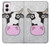 W3257 Cow Cartoon Hard Case and Leather Flip Case For Motorola Moto G Power 5G (2024)