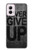 W3367 Never Give Up Hard Case and Leather Flip Case For Motorola Moto G Power 5G (2024)