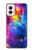 W3371 Nebula Sky Hard Case and Leather Flip Case For Motorola Moto G Power 5G (2024)