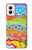 W3407 Hippie Art Hard Case and Leather Flip Case For Motorola Moto G Power 5G (2024)