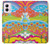 W3407 Hippie Art Hard Case and Leather Flip Case For Motorola Moto G Power 5G (2024)