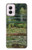 W3674 Claude Monet Footbridge and Water Lily Pool Hard Case and Leather Flip Case For Motorola Moto G Power 5G (2024)