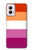 W3887 Lesbian Pride Flag Hard Case and Leather Flip Case For Motorola Moto G Power 5G (2024)