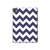 W2345 Navy Blue Shavron Zig Zag Pattern Tablet Hard Case For iPad Pro 11 (2024)