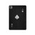 W3152 Black Ace of Spade Tablet Hard Case For iPad Pro 11 (2024)