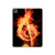 W0493 Music Note Burn Tablet Hard Case For iPad Pro 13 (2024)