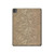 W3466 Gold Rose Pattern Tablet Hard Case For iPad Pro 13 (2024)