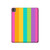 W3678 Colorful Rainbow Vertical Tablet Hard Case For iPad Pro 13 (2024)