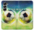 W3844 Glowing Football Soccer Ball Hard Case and Leather Flip Case For Samsung Galaxy Z Fold 6