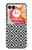 W3424 Ruta Pattern Hard Case and Leather Flip Case For Motorola Razr 50 Ultra