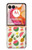 W3883 Fruit Pattern Hard Case and Leather Flip Case For Motorola Razr 50 Ultra