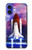 W3913 Colorful Nebula Space Shuttle Hard Case and Leather Flip Case For iPhone 16