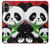 W3929 Cute Panda Eating Bamboo Hard Case and Leather Flip Case For iPhone 16 plus