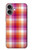 W3941 LGBT Lesbian Pride Flag Plaid Hard Case and Leather Flip Case For iPhone 16 plus