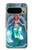 W3911 Cute Little Mermaid Aqua Spa Hard Case and Leather Flip Case For Google Pixel 9 Pro