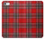 W2374 Tartan Red Pattern Hard Case and Leather Flip Case For iPhone 5C