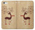 W3081 Wooden Raindeer Graphic Printed Hard Case and Leather Flip Case For iPhone 5C