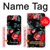 W3112 Rose Floral Pattern Black Hard Case and Leather Flip Case For iPhone 5C