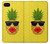 W2443 Funny Pineapple Sunglasses Kiss Hard Case and Leather Flip Case For iPhone 4 4S