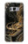 W0426 Gold Dragon Hard Case and Leather Flip Case For Samsung Galaxy S8 Plus