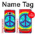 W1870 Tie Dye Peace Hard Case and Leather Flip Case For Samsung Galaxy S8 Plus