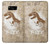 W2372 T-Rex Jurassic Fossil Hard Case and Leather Flip Case For Samsung Galaxy S8 Plus