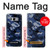 W2959 Navy Blue Camo Camouflage Hard Case and Leather Flip Case For Samsung Galaxy S8 Plus