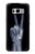 W3101 X-ray Peace Sign Fingers Hard Case and Leather Flip Case For Samsung Galaxy S8 Plus