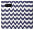 W2345 Navy Blue Shavron Zig Zag Pattern Hard Case and Leather Flip Case For Samsung Galaxy S8