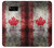 W2490 Canada Maple Leaf Flag Texture Hard Case and Leather Flip Case For Samsung Galaxy S8