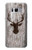 W2505 Reindeer Head Old Wood Texture Graphic Hard Case and Leather Flip Case For Samsung Galaxy S8