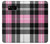 W3091 Pink Plaid Pattern Hard Case and Leather Flip Case For Samsung Galaxy S8