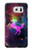 W2486 Rainbow Unicorn Nebula Space Hard Case and Leather Flip Case For Samsung Galaxy S7 Edge