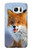 W0417 Fox Hard Case and Leather Flip Case For Samsung Galaxy S7