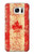 W2490 Canada Maple Leaf Flag Texture Hard Case and Leather Flip Case For Samsung Galaxy S7