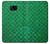 W2704 Green Fish Scale Pattern Graphic Hard Case and Leather Flip Case For Samsung Galaxy S7