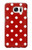 W2951 Red Polka Dots Hard Case and Leather Flip Case For Samsung Galaxy S7
