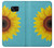 W3039 Vintage Sunflower Blue Hard Case and Leather Flip Case For Samsung Galaxy S7