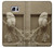 W1386 Paper Sculpture Owl Hard Case and Leather Flip Case For Samsung Galaxy S6 Edge Plus