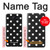 W2299 Black Polka Dots Hard Case and Leather Flip Case For Samsung Galaxy S6 Edge Plus