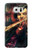 W0723 Violin Art Paint Hard Case and Leather Flip Case For Samsung Galaxy S6 Edge