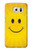 W1146 Yellow Sun Smile Hard Case and Leather Flip Case For Samsung Galaxy S6 Edge