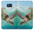 W1377 Ocean Sea Turtle Hard Case and Leather Flip Case For Samsung Galaxy S6 Edge