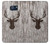 W2505 Reindeer Head Old Wood Texture Graphic Hard Case and Leather Flip Case For Samsung Galaxy S6 Edge