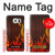 W2988 Rally Car Tire Fire Hard Case and Leather Flip Case For Samsung Galaxy S6 Edge