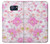 W3036 Pink Sweet Flower Flora Hard Case and Leather Flip Case For Samsung Galaxy S6 Edge