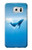 W0843 Blue Whale Hard Case and Leather Flip Case For Samsung Galaxy S6