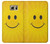 W1146 Yellow Sun Smile Hard Case and Leather Flip Case For Samsung Galaxy S6