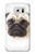 W1852 Pug Dog Hard Case and Leather Flip Case For Samsung Galaxy S6