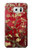 W2414 Red Blossoming Almond Tree Van Gogh Hard Case and Leather Flip Case For Samsung Galaxy S6